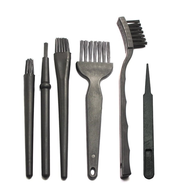 6Pcs/lot Wire Brush Set Steel Wires Copper Plated Wire Nylon Rust Scrub Remove Polishing Detail Rust Wire Brush Cleaning Tools6pcsUnited Kingdom He Qiyong unisex