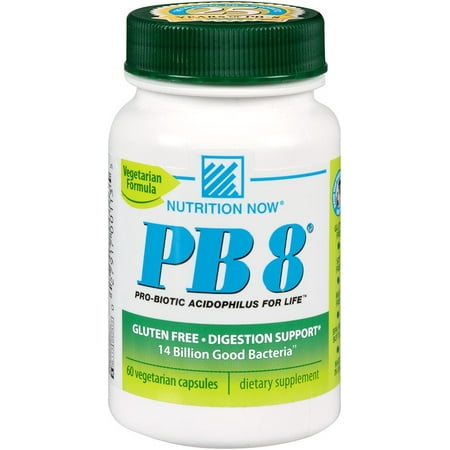 PB 8 ProBiotic Acidophilus Vegetarian Nutrition Now 120 VCaps - Walmart.com