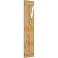 thumbnail image 2 of 21 1/2"W X 84"H Timbercraft Four 5 3/8" Boards Joined Board-N-Batten Shutters W/Z-Bar, Rough Sawn Western Red Cedar (Per Pair), 2 of 13