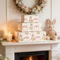 thumbnail image 4 of WEGFTDUOP Easter Festival Supplies Easter Gift Wrapping Paper Superb Festive Decorative Gift Paper Featuring Easter Bunny Eggs And Flower Prints Suitable For Easter Decorations, 4 of 4