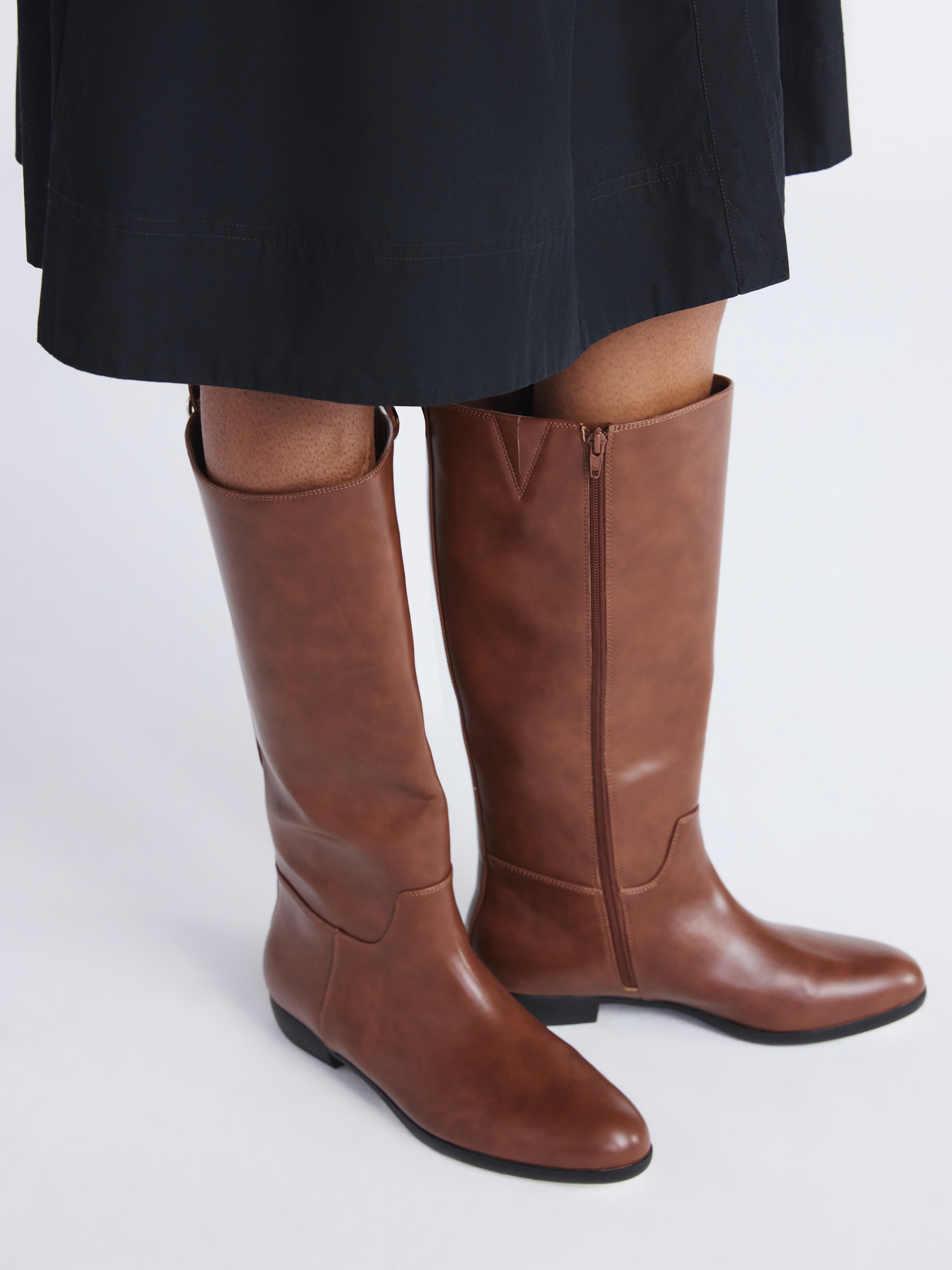 Free Assembly Women's Faux Leather Riding Boots
