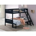 thumbnail image 2 of Littleton Twin Over Full Bunk Bed Blue, 2 of 4