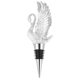 thumbnail image 1 of Tapón vertedor de vino con forma de cisne, de aleación de zinc, creativo, ideal como recuerdo de fiesta para bares, fiestas y restaurantes (plateado)., 1 of 6