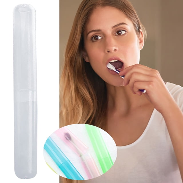 Étui Porte-Brosse à Dents de Voyage, Randonnée, Camping, Couvercle de Tube, Boîte, Blanc, Embouteillage Séparé