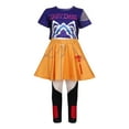 thumbnail image 1 of KAWELL Disfraz de cantante pop femenina Cazadora de demonios Rumi Top Pantalones Vestido Vestido de bailarina Conjunto de disfraces de Halloween Cosplay, 1 of 7