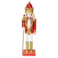 thumbnail image 3 of 30cm Tall Standing Christmas Nutcracker Figurines for Festival Desktop Party Red, 3 of 9