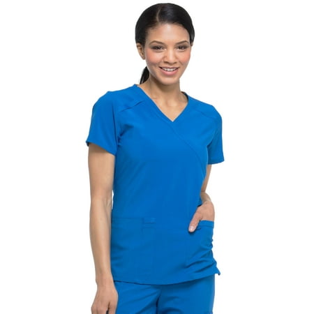 

Dickies EDS Essentials Scrubs Top for Women Mock Wrap DK625