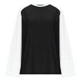thumbnail image 3 of zbxnLI 3/4 Length Sleeve Womens Tops Hollow out Cuffed Casual Blouse Women Crewneck Loose Tunic Shirts, 3 of 8