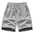 thumbnail image 4 of Aimik Athleisure Shorts for Men Side Zip Detail Contrast Trim Mens Workout Shorts Summer Lightweight Fashion Shorts for Training, 4 of 6