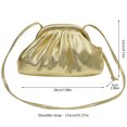 thumbnail image 3 of XINXIAOO Ladies Pleated Crossbody Bag, Large Capacity Single Shoulder Clutch Purse, 3 of 4