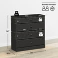 thumbnail image 5 of Prepac Astrid 4-Drawer Dresser, Deep Black, 5 of 11