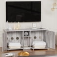 thumbnail image 2 of PAKASEPT TV Stand for TVs Up to 65", TV Console with Litter Box Enclosures for 2 Box, Litter Box Enclosures Furniture & Television Stands for Living Room, 58 Inch (Grey), 2 of 14