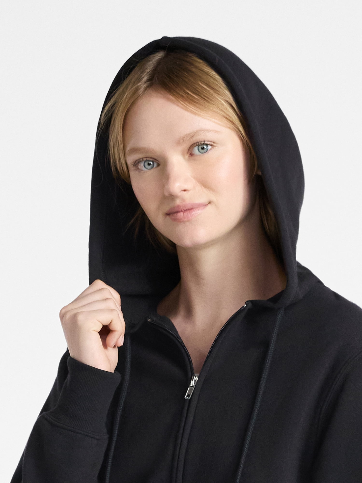 No Boundaries Fleece Zip Hoodie, Women's