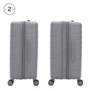 iFLY Take Off 24 Expandable Hardside Spinner Large Checked Luggage, Gray