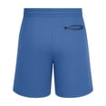 thumbnail image 5 of Busydd Mens Casual Shorts Comfy Breathable Elastic Waist Cotton Shorts Solid Color Drawstring Running Gym Shorts with Back Zipper Pocket M, 5 of 5