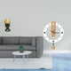 thumbnail image 2 of Estatua de mujer africana,Estante de oficina con estatua de mujer africana,Reloj de pared,Reloj de pared decorativo para baño y dormitorio.,Reloj de pared redondo silencioso y sin tictac,regalo, 2 of 8