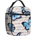 thumbnail image 2 of Blue Black Camouflage Lunch Bag for Women Men Reusable Insulated Lunch Box Portable Leakproof Thermal Lunch Tote Bags Lightweight Lunchbox with Side Pocket for Adult Office Work Picnic Hiking, 2 of 6