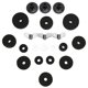 thumbnail image 5 of 21 piezas de accesorios de repuesto para platillos, fieltros, fundas, tuercas de mariposa, arandelas para copa de embrague de hi-hat, color negro, 5 of 14