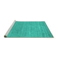 thumbnail image 2 of Ahgly Company Machine Washable Indoor Rectangle Abstract Turquoise Blue Contemporary Area Rugs, 5' x 8', 2 of 4