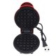thumbnail image 1 of Mini Waffle Maker Stick Proof Double Sided Round Multifunctional Breakfast Machine for Toast Sandwich BRA Round Plug 110V Red, 1 of 5