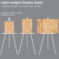 thumbnail image 4 of VISWIN 3 Pcs 63" White Wooden Tripod Display Easel Stand for Wedding Sign, Poster, 4 of 7