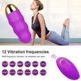 thumbnail image 2 of TLUDA Remote Control Vibrating Egg Sex Toy For Woman, 12 Modes Strong Vibration Kegel Balls Vibrator For Women, 2 of 9
