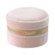 thumbnail image 1 of Caja de caja de almacenamiento de joyas, viaje portátil con espejo, mini organizador, joyero para anillos, collar, pulsera, rosa circular, 1 of 9