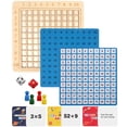 thumbnail image 1 of Miangastore Wooden Toy Set for Early Learning and Playing Fun Multi Color 7.5 x 7.5 Inch Checkerboard, 1 of 8