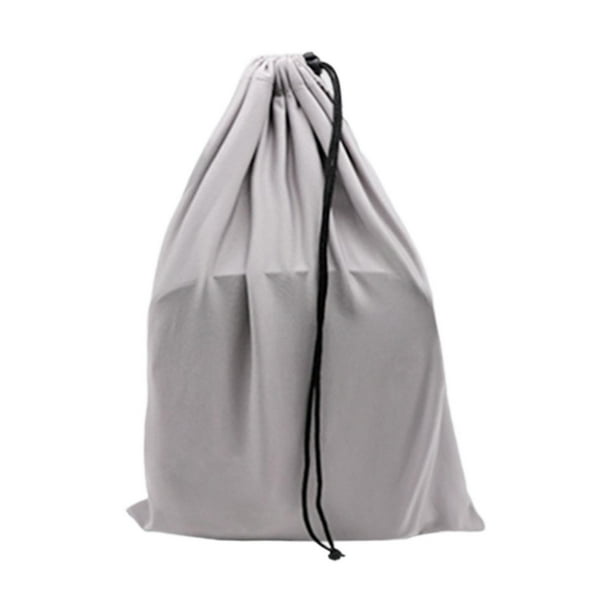 Bolsa de viaje antisuciedad con cordón para guardar objetos de seguridad en el aeropuerto, ideal para el hombro. Gris 48 cmx80 cm