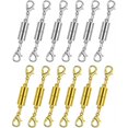 thumbnail image 1 of Paquete de 12 cierres magnéticos de langosta de color dorado y plateado para joyería. Accesorio magnético fuerte para collares y pulseras. Apto para bricolaje., 1 of 4