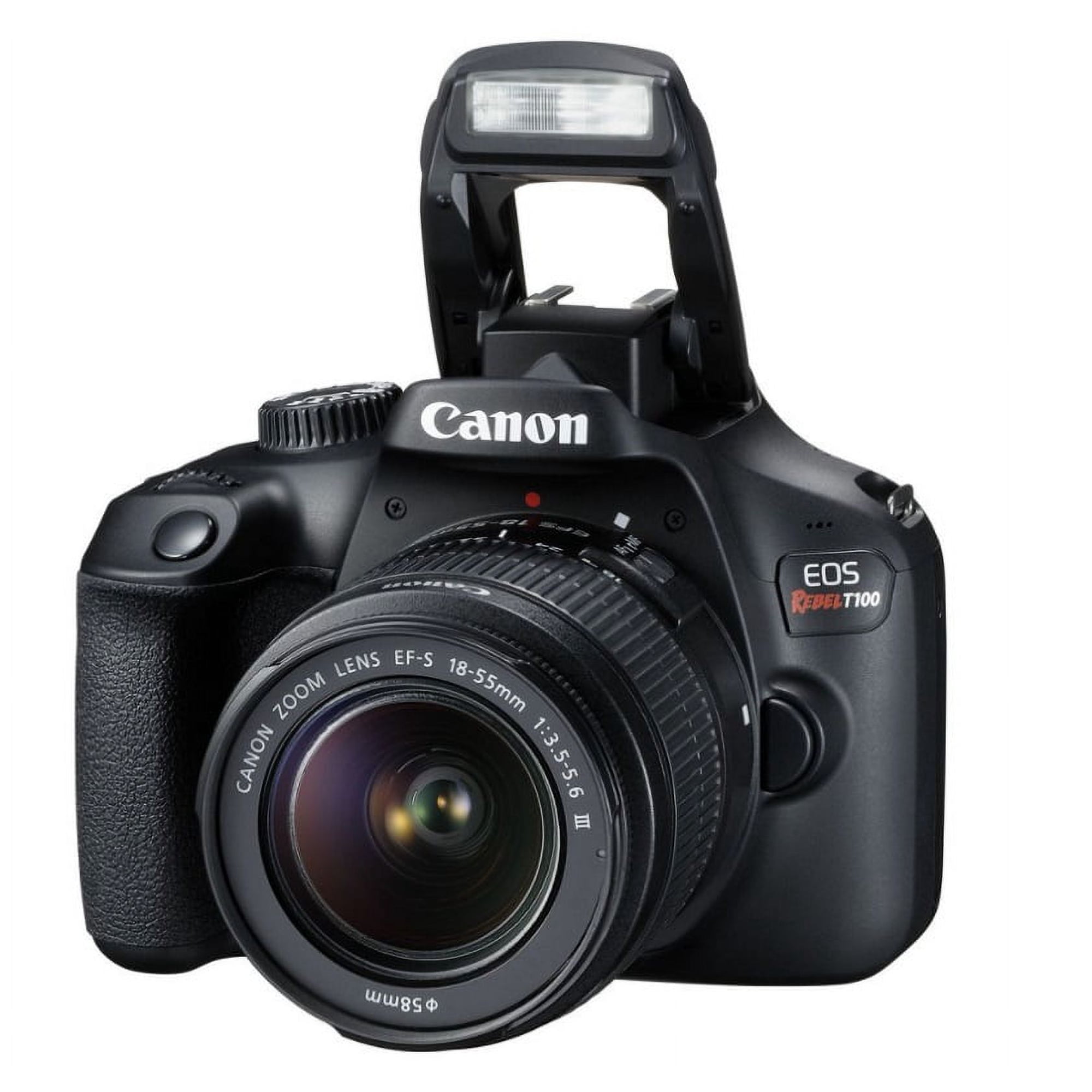Canon EOS Rebel T100 DSLR Camera w/EF-S 18-55mm F/3.5-5.6 DC Lens (International Model) (International Version)