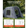 thumbnail image 2 of VEVOR Large SUV Tent for 5–9 Person, 10.6 x 8 FT All-Season SUV Tailgate Tent with Ventilated Door & Mesh Windows, PU3000mm Waterproof Dual-Use Car Rear Hatch Tents for Outdoor Camping Hiking, 2 of 9