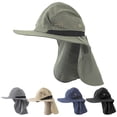 thumbnail image 1 of Cheers.US Outdoor Sun Hat for Men with 50+ UPF Protection Safari Cap Wide Brim Fishing Hat with Neck Flap, for Dad, 1 of 3