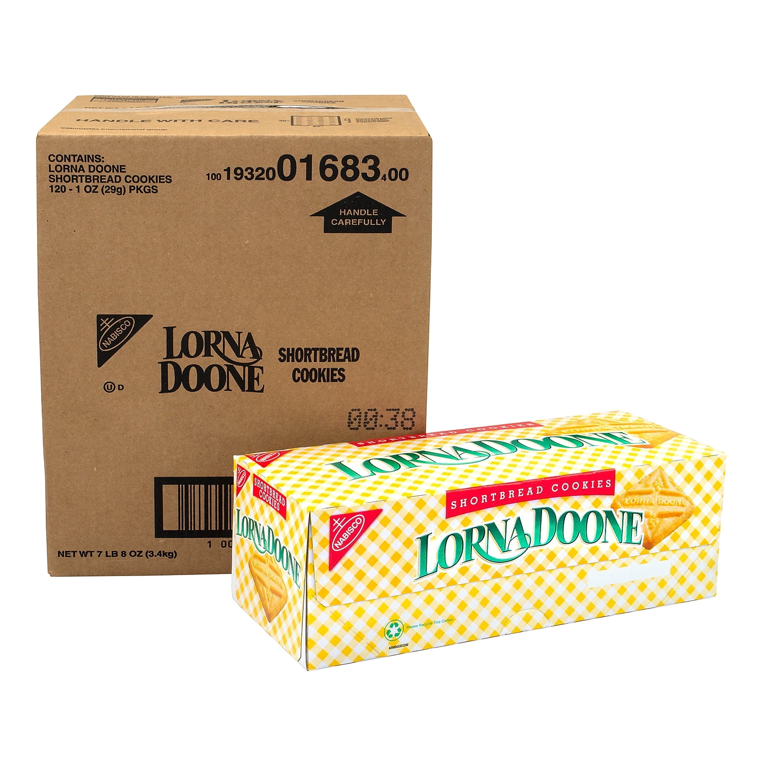 Nabisco® Lorna Doone Shortbread Cookies 1 oz Packet 120 Packets/Box, 4 Boxes/Carton