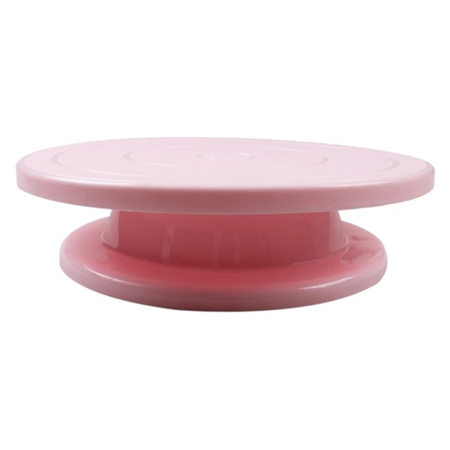 giratoria giratoria antideslizante soporte de pastel redondo giratoria Rosado Sunnimix tocadiscos para decorar pasteles