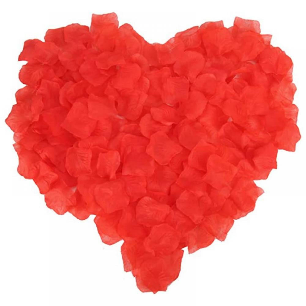 Rose Petals,2000 Artificial Silk Rose Petals Flowers for Valentine's Day Wedding Flower