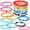 Rainbow, variant on 30 Pcs Cross Bracelets Bulk Jesus Bracelets Handmade Elastic Colorful Polymer Clay Bead Religious Wristbands Christian Wristband for Women Easter VBS Gift Rainbow