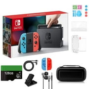 Nintendo Switch 32GB Console Video Games Neon Red and Blue Joy-Con, 1280x720p Display, 6.2" Touchscreen