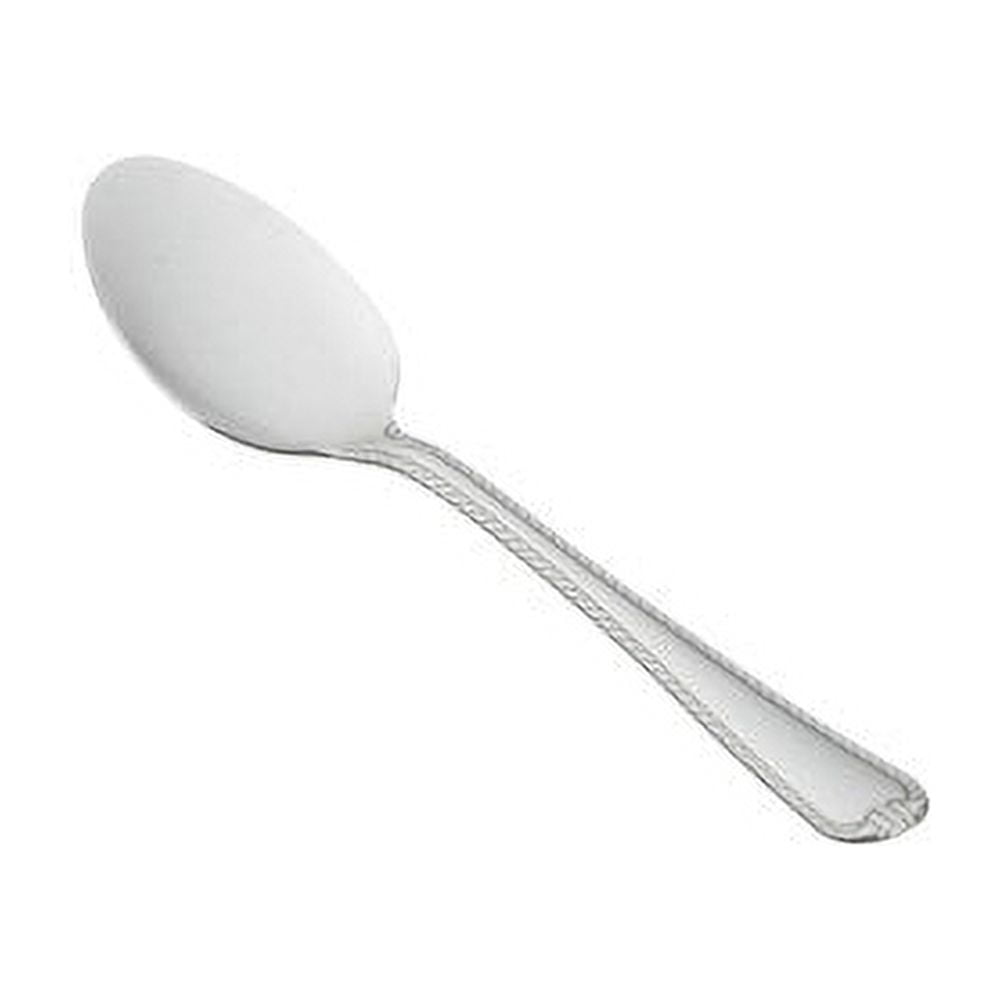 (6 pack) Mainstays Lace Stainless Steel Adult Teaspoon, 4-Piece Set, Silver