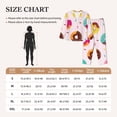 thumbnail image 4 of Fotbe Donut Pattern Long Sleeve Pajama Set for Women,Sleepwear Set,2-piece Loungewear Set,Soft PJs Comfy Nightwear with Pockets -XX-Large, 4 of 7