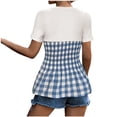 thumbnail image 3 of Birdeem Blouses pour Femmes, Chandail Décontracté à Imprimé Floral, Col Rond, Manches Courtes, 3 of 9