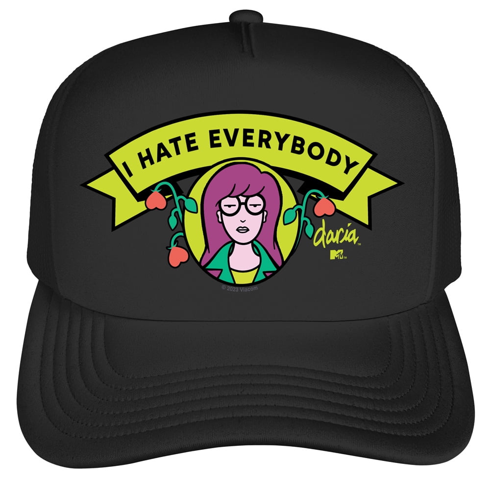 Daria I Hate Everybody Foam Snapback Trucker Hat - Unisex for Men and Women