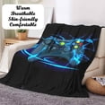 thumbnail image 4 of DSTESS Gamepad Cozy Blanket Flannel Blanket Game Console Pattern Fleece Blanket Fluffy Soft and Warm,3D Gamepad Cozy Blanket Sofa Blanket Couch Blanket For Teens Adults(Style D,150x200cm), 4 of 4