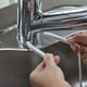 thumbnail image 2 of Organizador de esponjas de metal inoxidable | Soporte para grifo de fregadero | Estante de hierro con drenaje para encimera de cocina, cepillo para platos, soporte para esponja, barra de baño, 2 of 5
