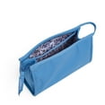 thumbnail image 2 of Vera Bradley Women's Recycled Cotton Trapeze Cosmetic Bag Blue Aster, 2 of 2