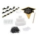 thumbnail image 3 of Soporte para pastel de graduación 2025, suministros para recuerdos de fiesta, centro de mesa único de 3 niveles Negro, 3 of 7