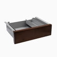 thumbnail image 1 of Desky Minimal Under Desk Drawer - Dark Walnut Rubberwood / Grey, 1 of 10