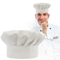Hilingoto Chef Hat White A* Hat Adult Adjustable Elastic Kitchen Cooking Cap* 1 Chef Hatclearance