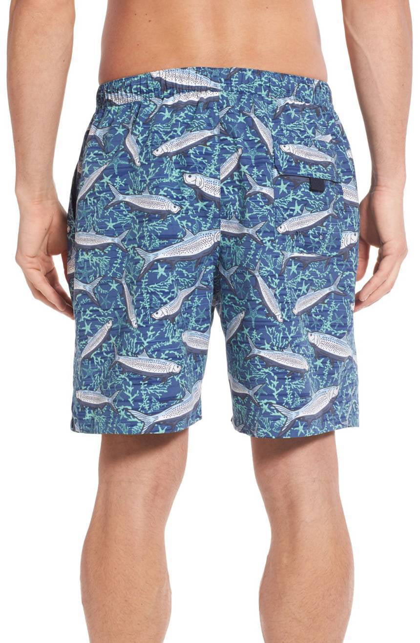 VINEYARD VINES Linear Tropics Chappy Swim Trunks Board Shorts $89 MSRP Sold Out 