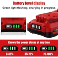 thumbnail image 3 of 2PACK 4.0Ah Replacement for Craftsman 20V Battery and CMCB104 Charger V20 Battery CMCB205 CMCB204 CMCB206, 3 of 11